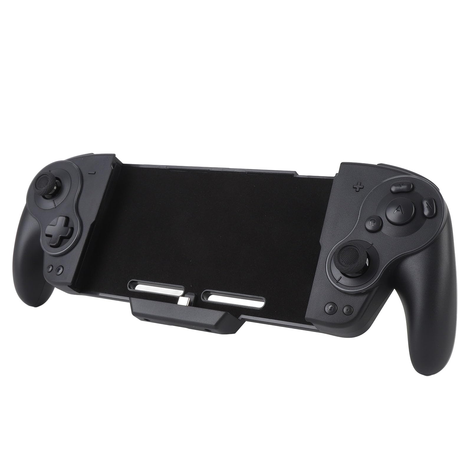 Fabater Controller Joypad Monopezzo con Luci RGB Programmazione Vibrazione Regolabile per Interruttori Tasti Meccanici Leggeri per Giochi (BLACK)