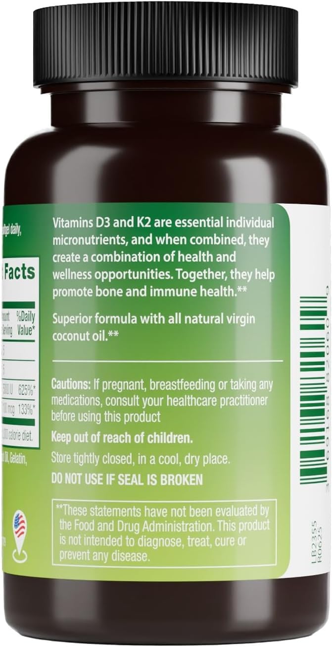 HealthA2Z® Vitamin D3 + K2 (MK-7) (2000 IU (90 Counts)) — Amazon image 9