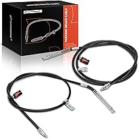 A-Premium Rear Parking Brake Cables Left & Right for Chevy Silverado 1500/2500 & GMC Sierra 1999-2007 - 2PC Set