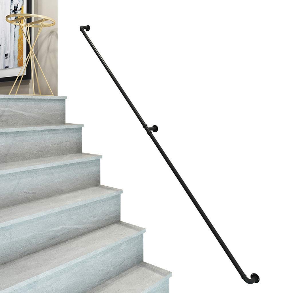 Main courante d'escalier au design loft pour sécuriser votre couloir et maison contre le mur