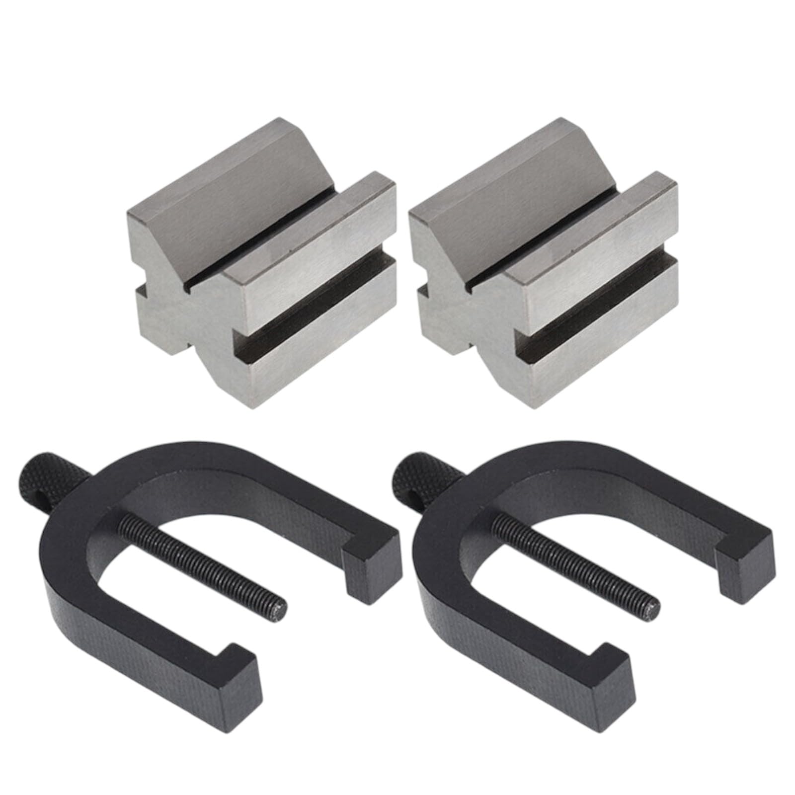 Precision Engineers Vee Blocks Clamp Set - V Block Matched Pair 1-5/8'' x 1-1/4