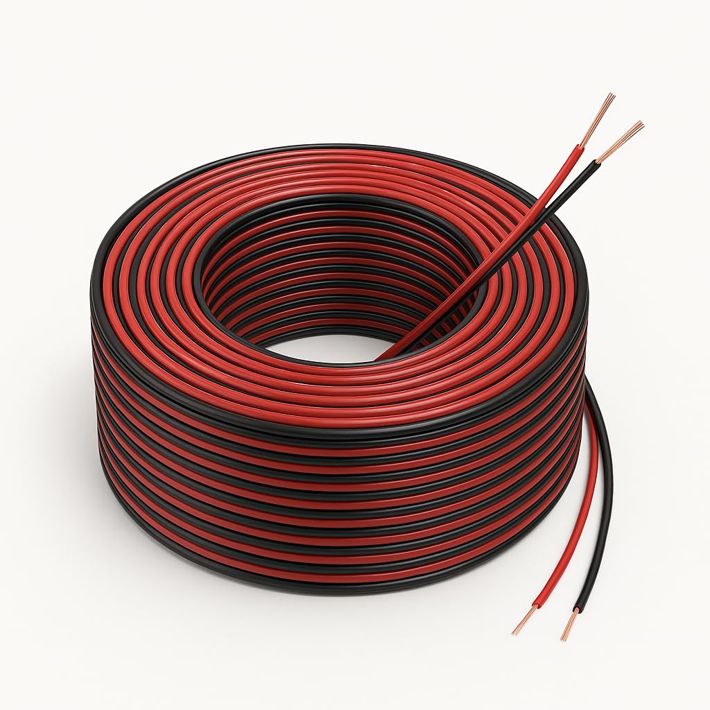 Cavo per casse bicolore bipolare 60/100 metri 002.0x4.0mm cavo casse per altoparlanti (60 metri)