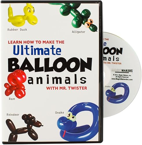 Curso completo de Animales Globos para hacer más de 50 creaciones de globos diferentes DVD + acceso digital