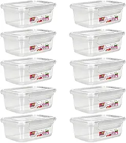 Kit 10 Potes Marmita Fitness 750ml Travas Freezer Microondas