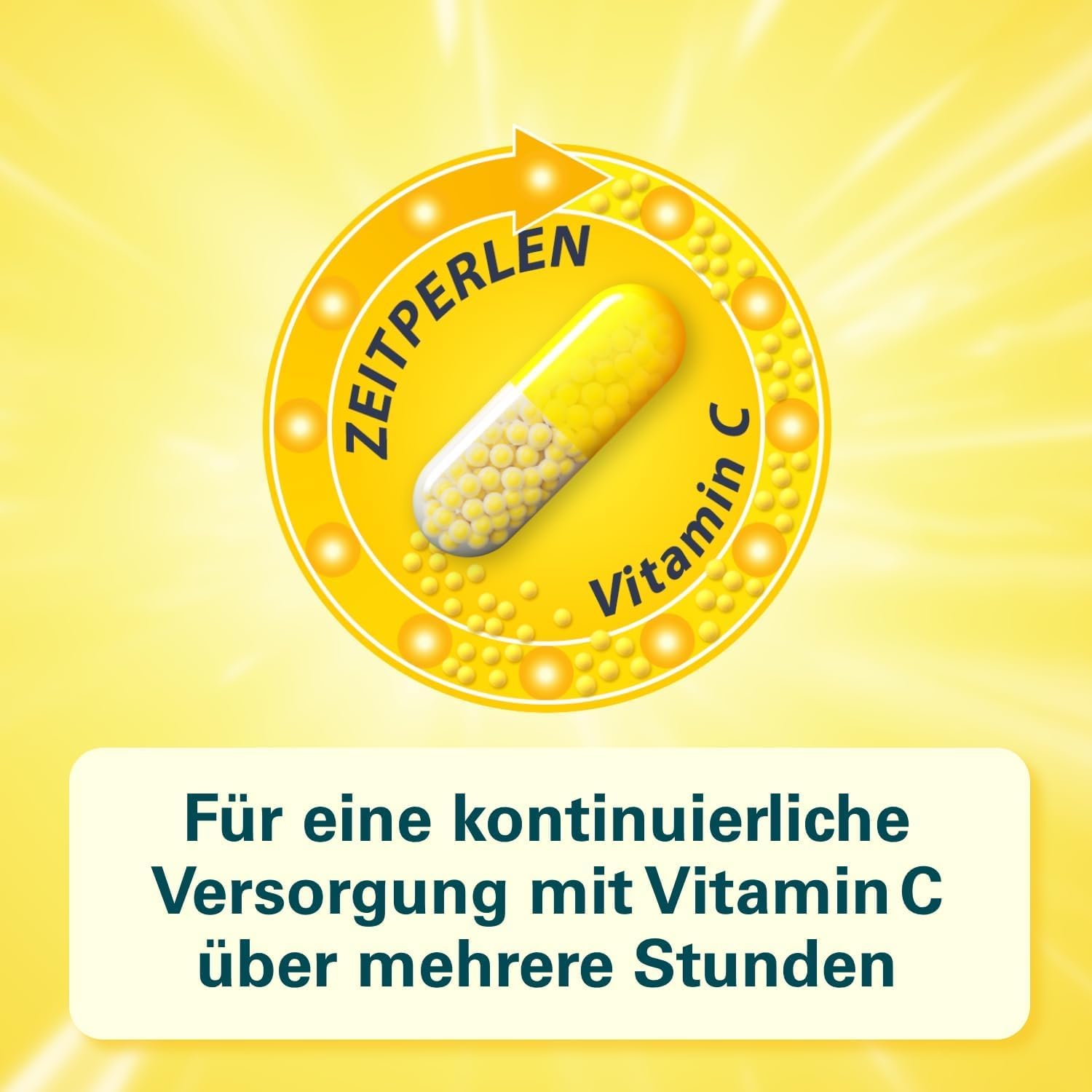Cetebe Abwehr plus - Nahrungsergänzungsmittel zur dreifachen Unterstützung der Abwehrkräfte mit ZEITPERLEN - Vitamin C, Vitamin D und Zink - 1 x 120 Kapseln