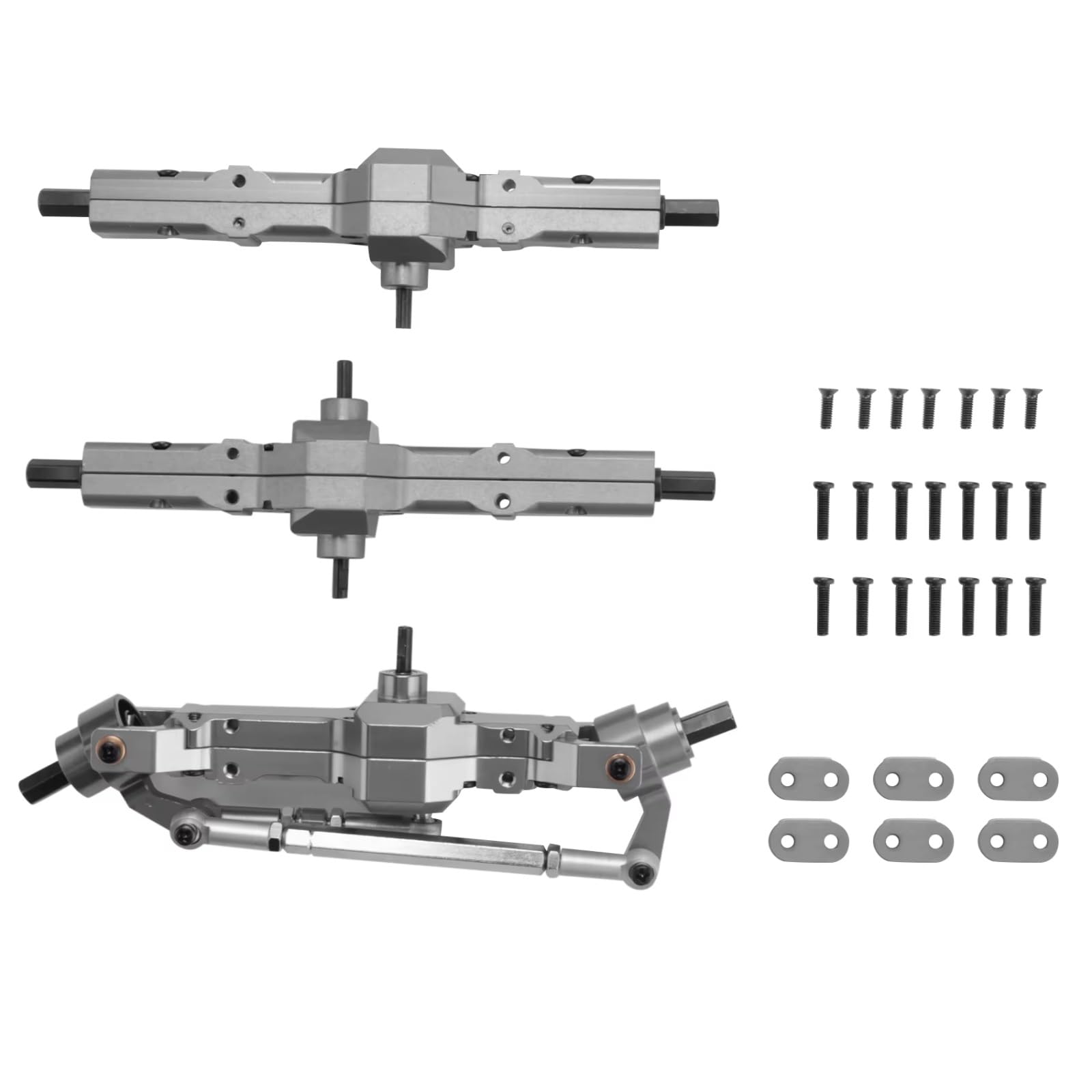 Compatibile Con WPL B16 B36 FY004 1/16 RC Truck Car Upgrade Parts Accessori In Metallo Anteriore Centrale Posteriore Ponte Assale Cambio Accessori