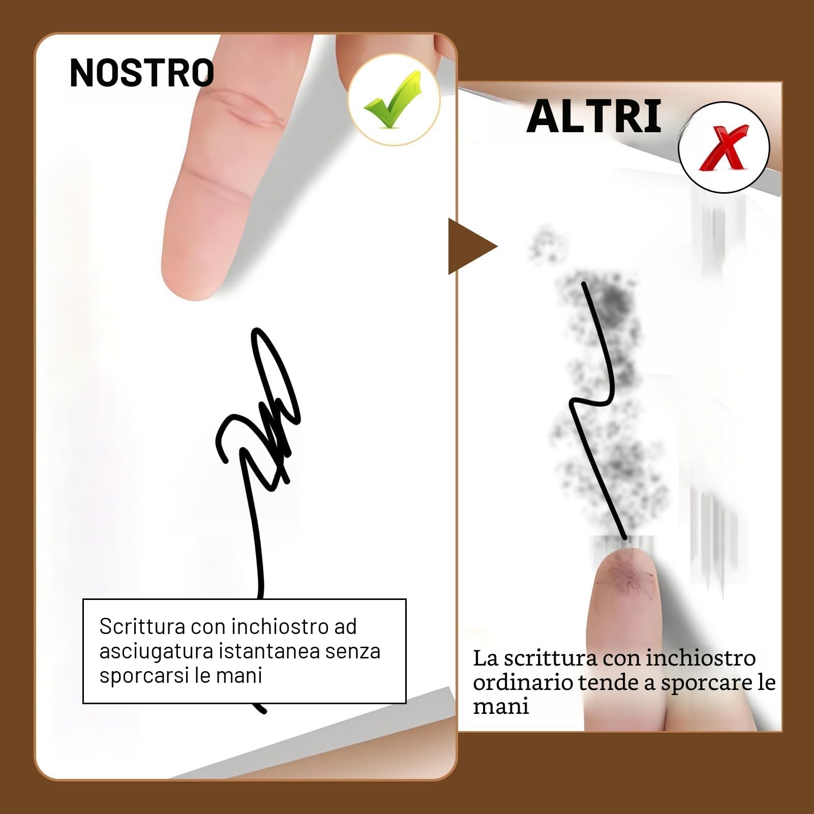 Ricariche inchiostro gel nero 0,5 mm spessore 11 cm compatibili penne a sfera a pressione