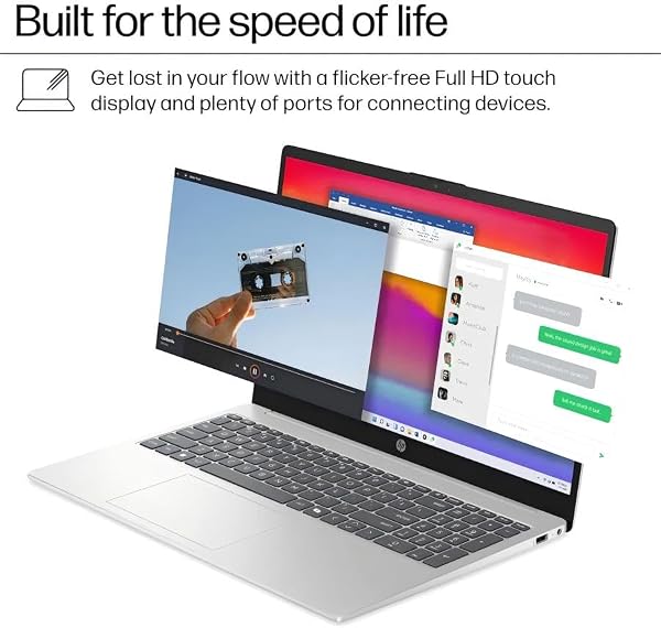 HP 15.6" Touchscreen Laptop 2026, Windows 11 Pro, Intel Core i7-1355U(up to 5.0 GHz), 15.6 inch FHD Touch Screen, 16GB RAM, 512GB SSD, Copilot AI, Fast Charge, for Business Student, Accessories - 4