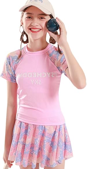 Amazon.co.jp: [Yingqible] 水着 女の子 半袖 ワンピース 子供