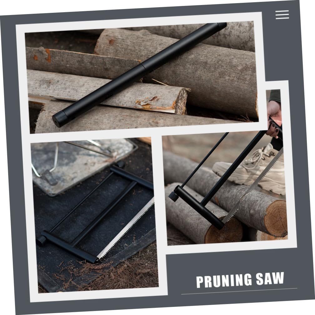 Scie à Main Pliante Portable Légère en Alliage D'aluminium pour Camping et Chasse, Outil Multifonctionnel Compact et Résistant pour Jardinage et Survie en Plein Air