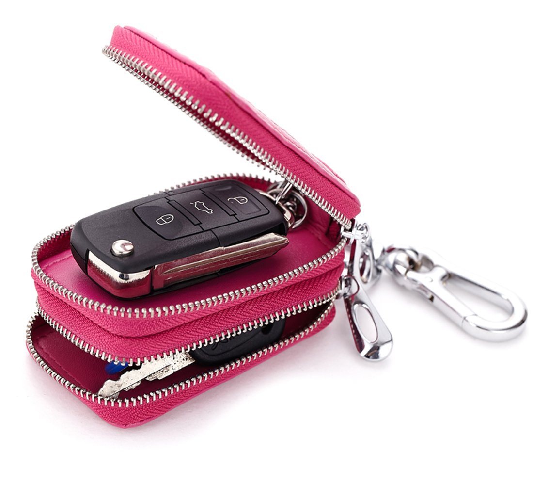 Genuine Leather Key Wallets Mini Car Key rings Wallet Key Chains Purses