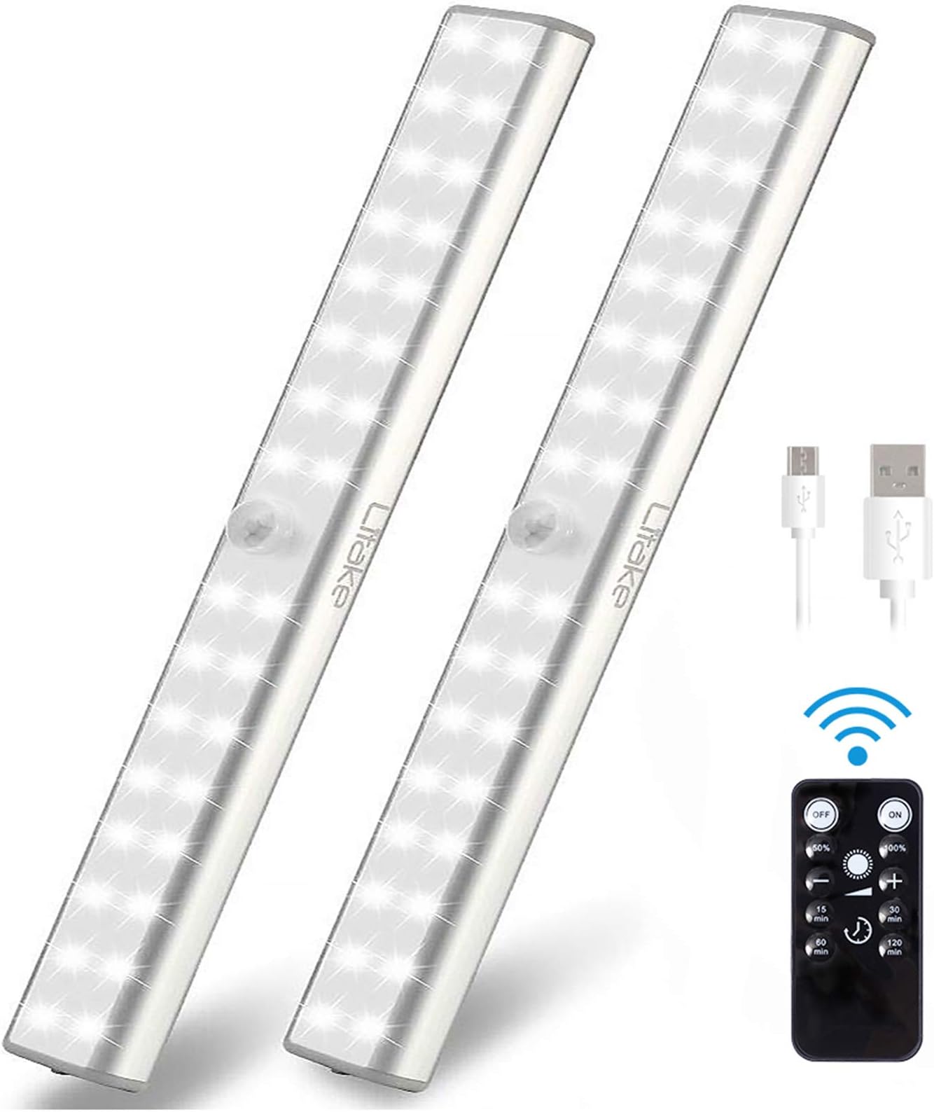 LitakeUnder Cabinet Lighting Daylight White 2USBCGD