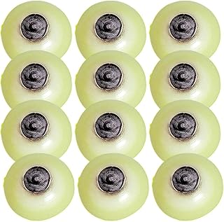 Spooky Glow-In-The-Dark Squishy White Eyeball (.75") - 12 Pcs - Perfect for Sensory & Anxiety Relief