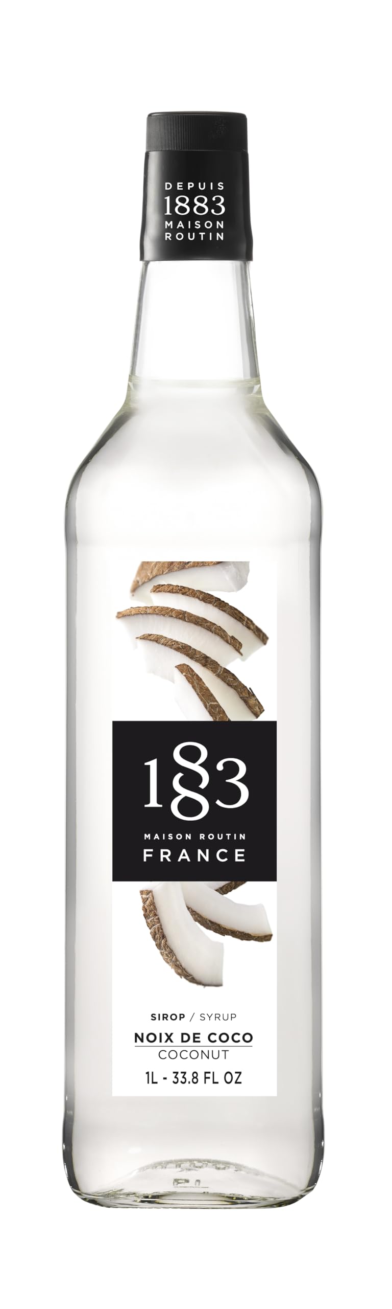 Premium Coconut Syrup for Cocktails & Mocktails Glass 1L