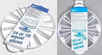 Ateco Set of 2 Cake Portion Markers: 10 or 12 Slices + 14 or 16 Slices