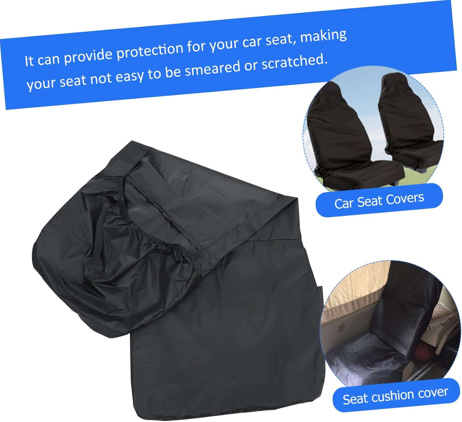 2pcs Car Seat Cover Protector Set for Vehicle Protection Against Stains Pet Hair Scratches Easy to Install Clean Suitable for Cars and Taxis