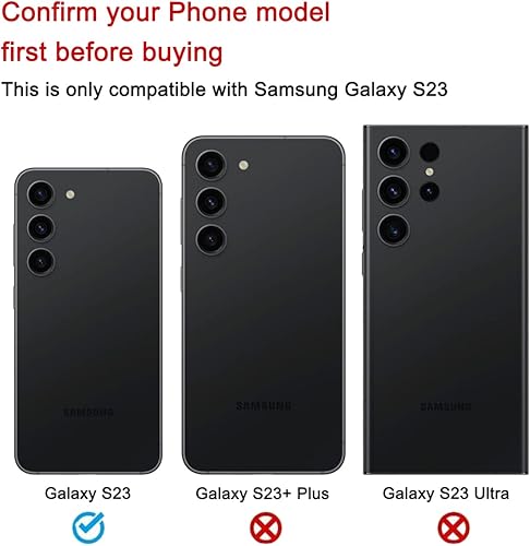 Miniatura 2 de Reemplazo de cristal trasero trasero para Samsung Galaxy S23 con kit de herramientas de reparación y manual (negro fantasma)