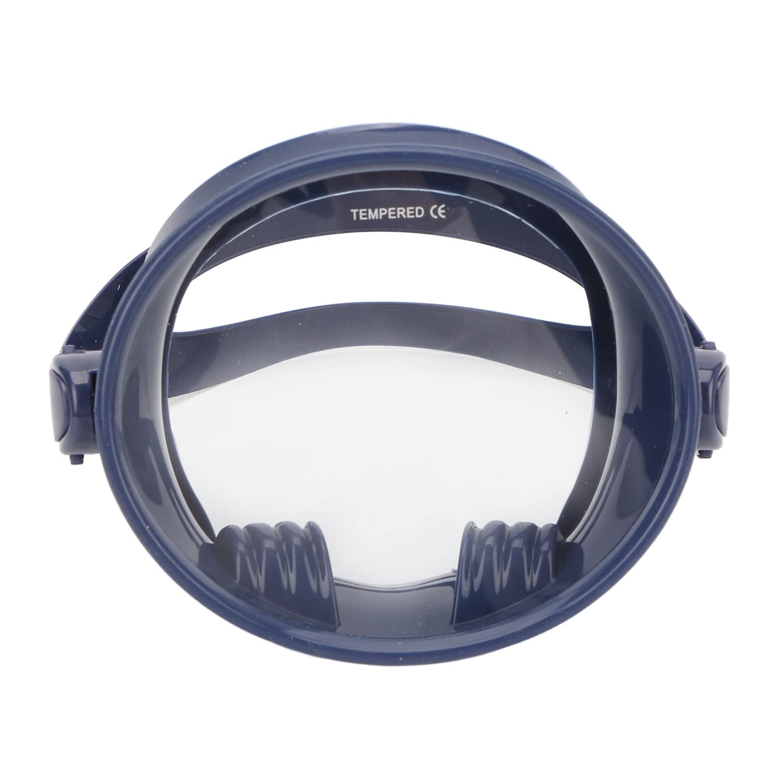 Asixxsix Máscara de buceo, gafas de buceo ovaladas sin empañamiento, gafas de buceo con máscara a prueba de fugas, gafas de snorkel de vidrio templado con visión ancha, ajustable para adultos (azul)