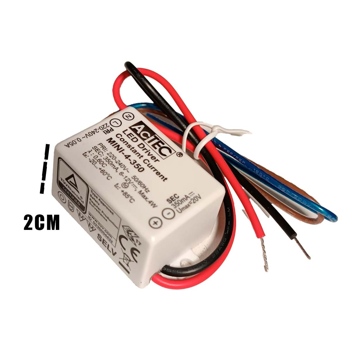 PATIKIL Tubo digital con pantalla LED, paquete de 4 ánodos counes, 7