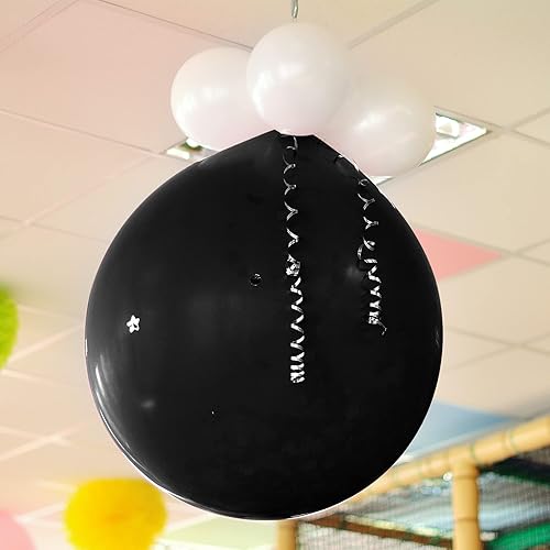 Miniatura 26 de Leitee 2 globos gigantes de 72 pulgadas, redondos, de látex, huevos humanos, gigantes, globos inflables para decoración de cumpleaños, bodas