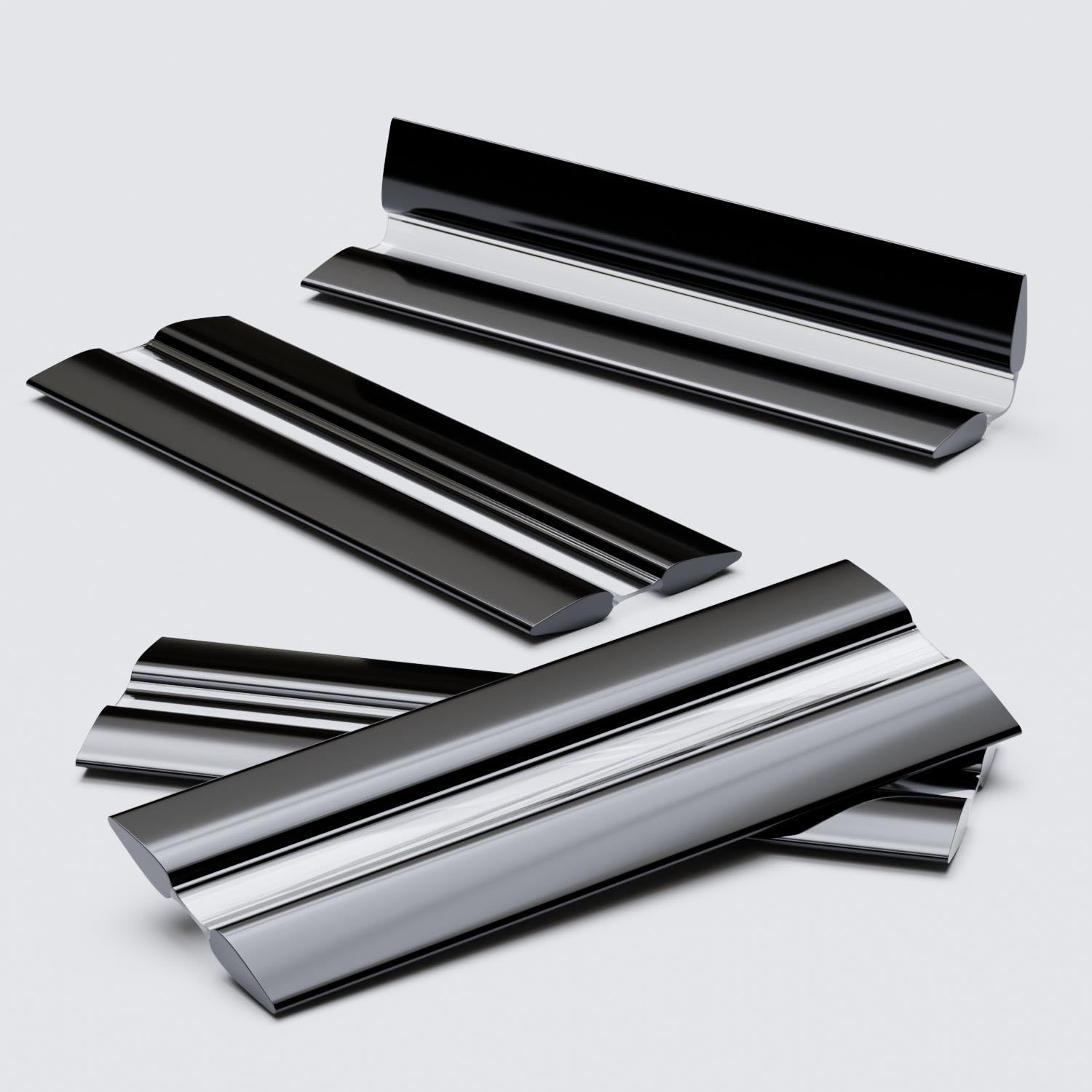 Caterpillar Red Black 4X 100Mm Low Profile Flexible Living Hinges, Acrylic/Polycarbonate