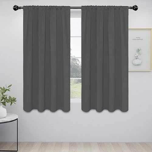 Miniatura 136 de Easy-Going Cortinas opacas con bolsillo para barra para dormitorio, cortinas de ventana para oscurecer la habitación para sala de estar, cortinas de
