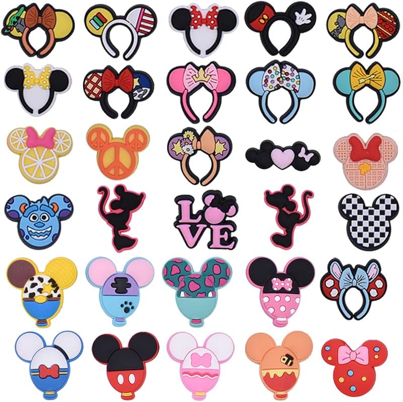 NIEUGSShoe Charms for Croc Charms, Clog Decoration Cartoon Anime Charms Shoe Accessories, Cartoon Pvc Shoe Charms Decoration for Kids Teens Boys Girls Men Women Party Birthday Gifts