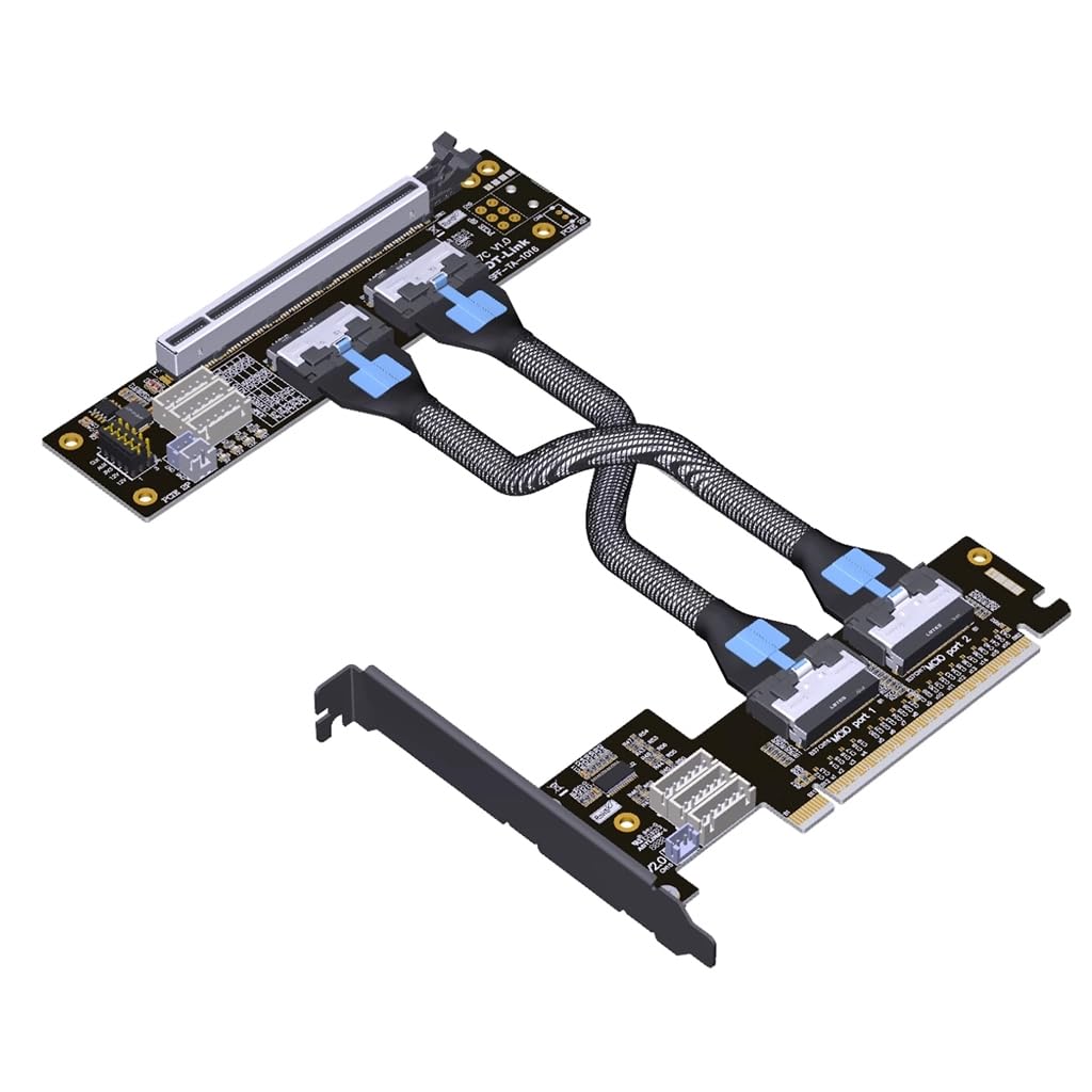 Amazon.com: JMT ADT-F36B-F37C PCI-e 4.0 X16 to X16 MCIO