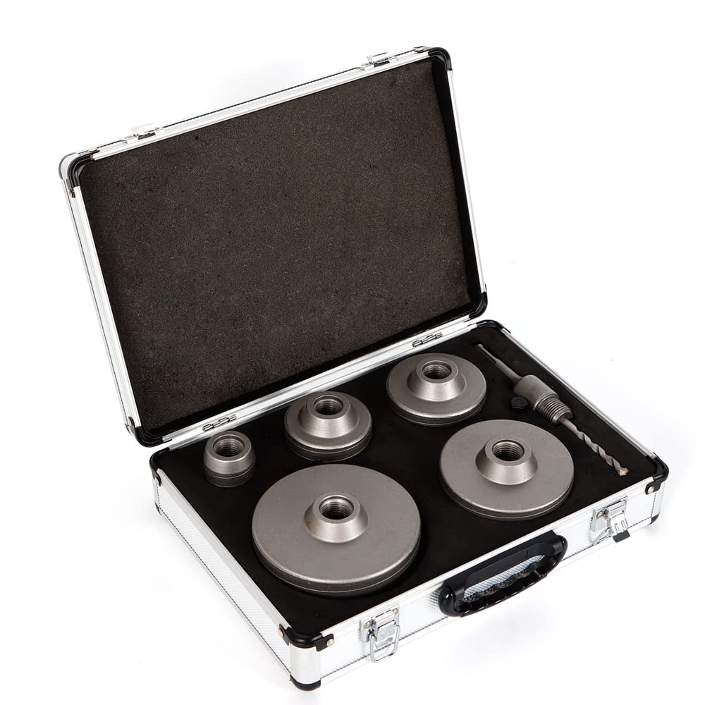 Sega a tazza per calcestruzzo, presa SDS-Plus, resistente agli urti a martello, 40/68/80/100/120 mm, set di seghe a tazza per calcestruzzo, punte a tazza, per martelli