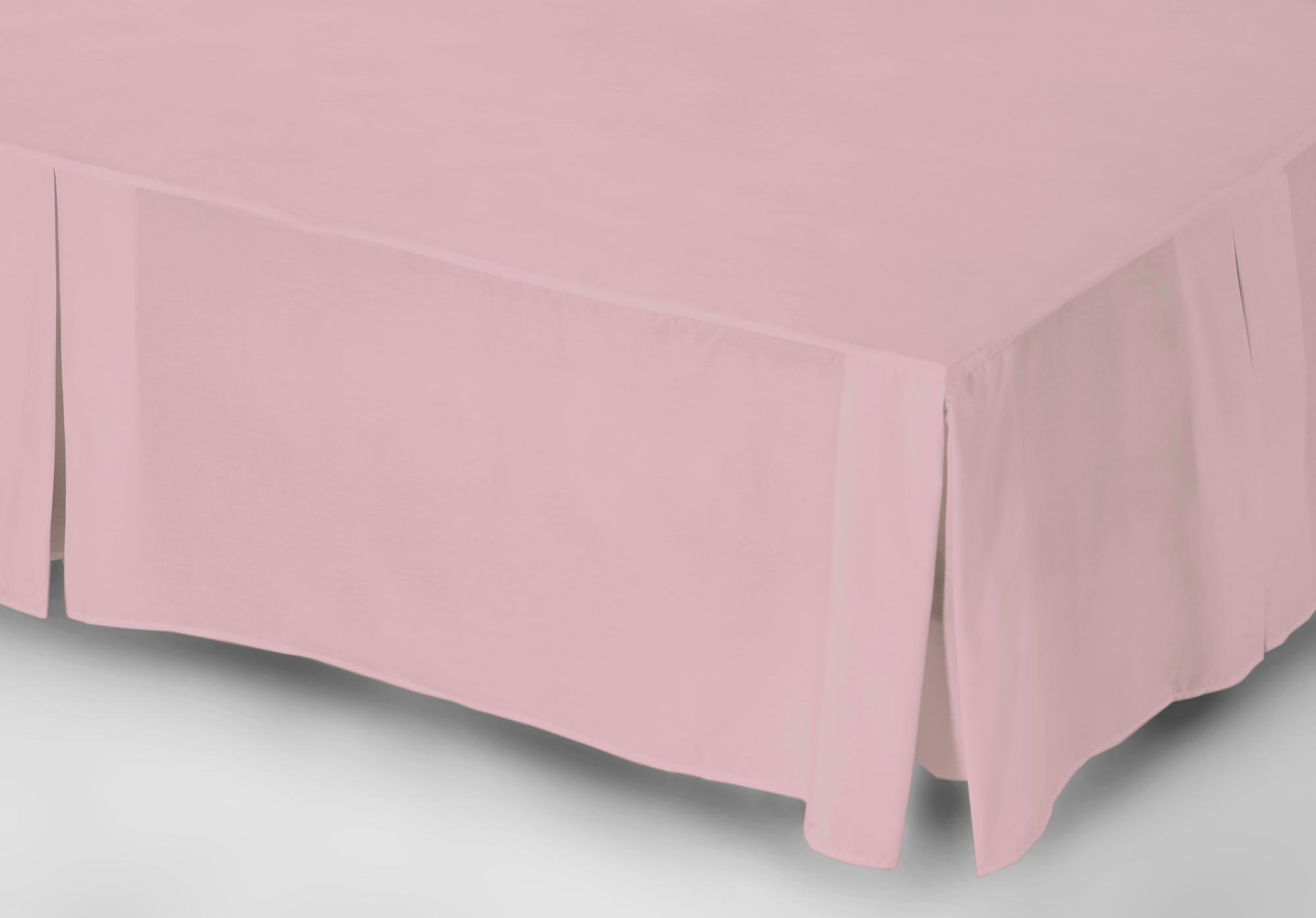 Belledorm Easycare Percale Platform Valance (Single) (Blush)