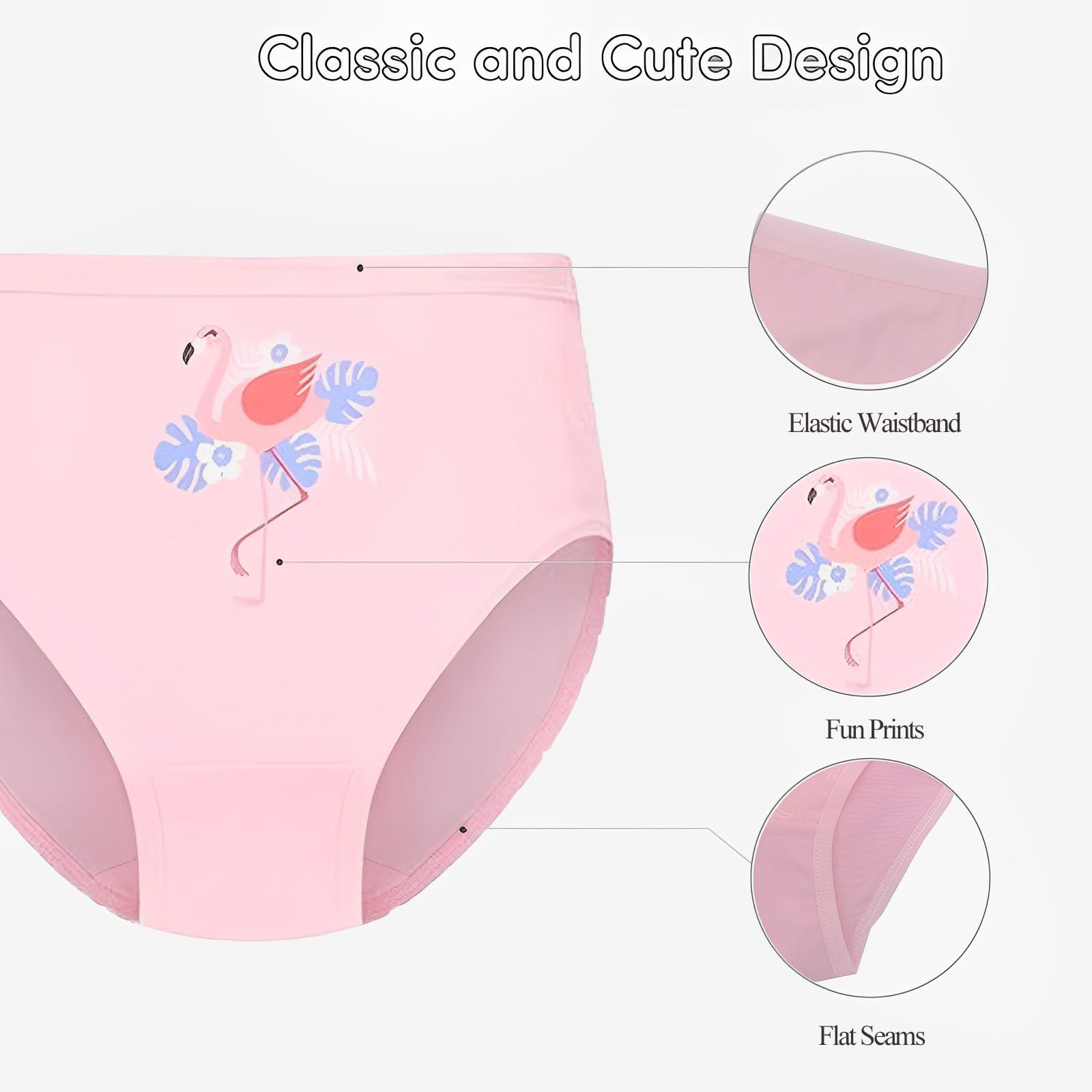 12 Pcs Bragas Niñas,Braguitas para niños/Calzoncillos de algodón para niñas Ropa Interior(F3,3-4Years)