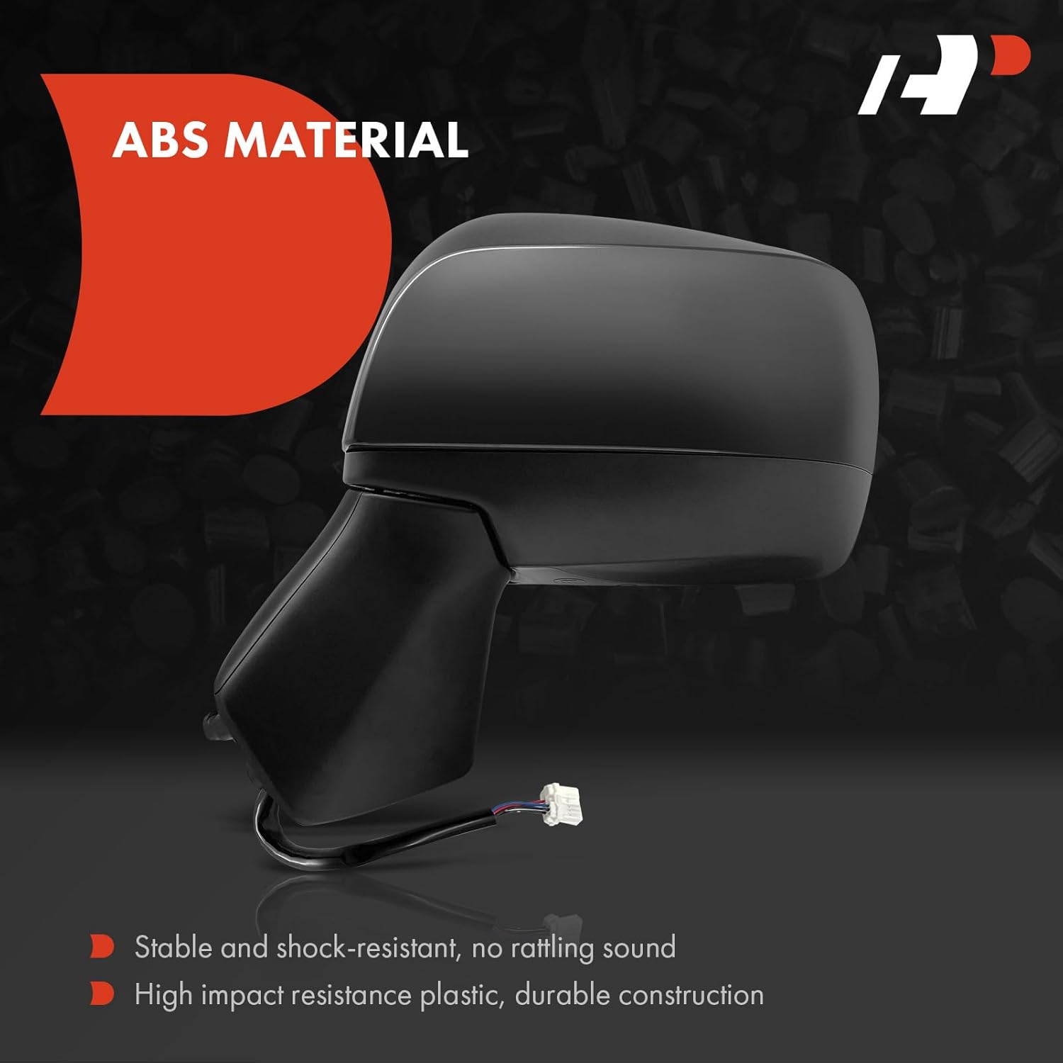 A-Premium Driver Side Power Door Mirror - Compatible with Subaru Forester 2014 2015 2016 2017 2018 - Heated Manual Folding Black Outside Rear View Mirror