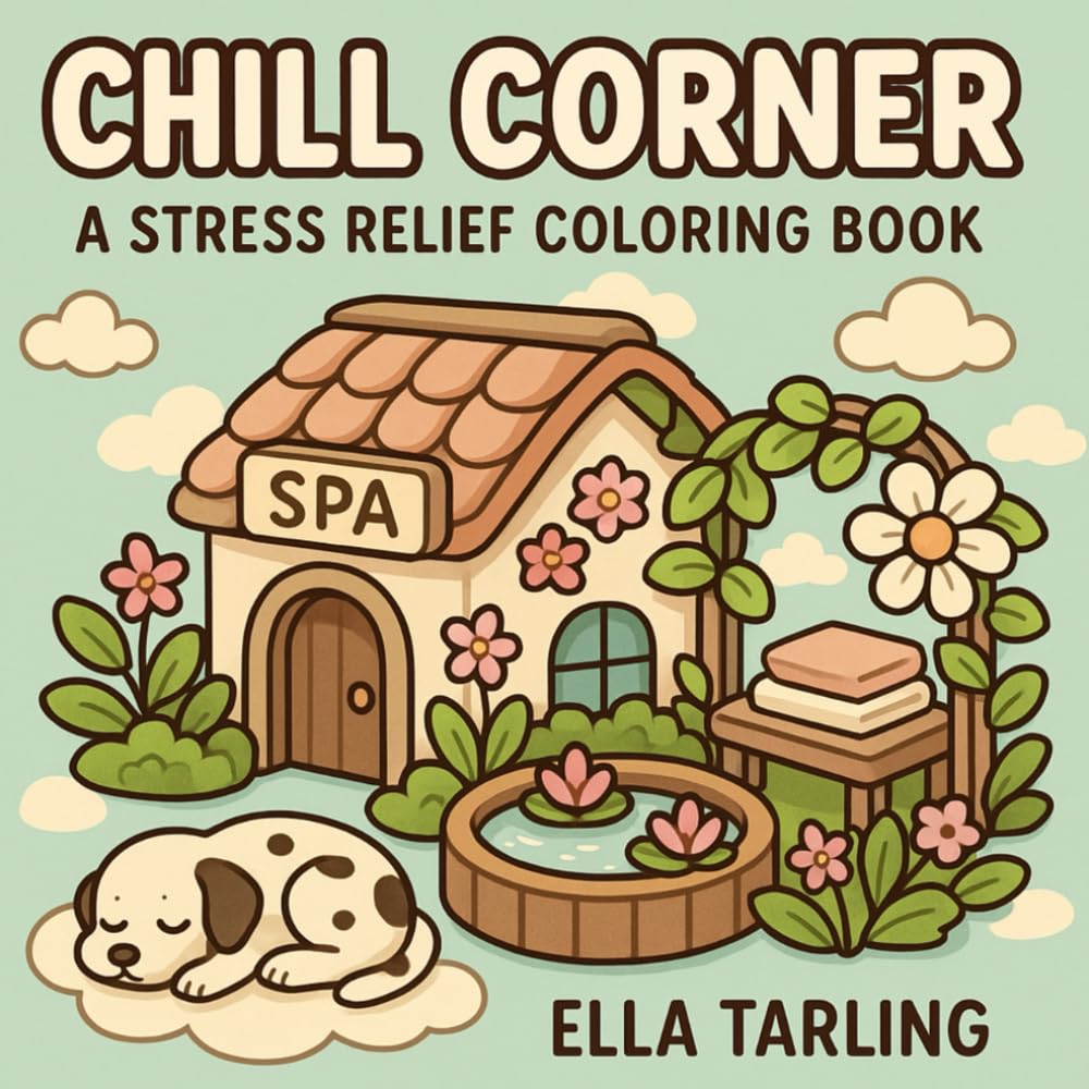 Chill Corner – A Stress Relief Coloring Book for Kids and Adults