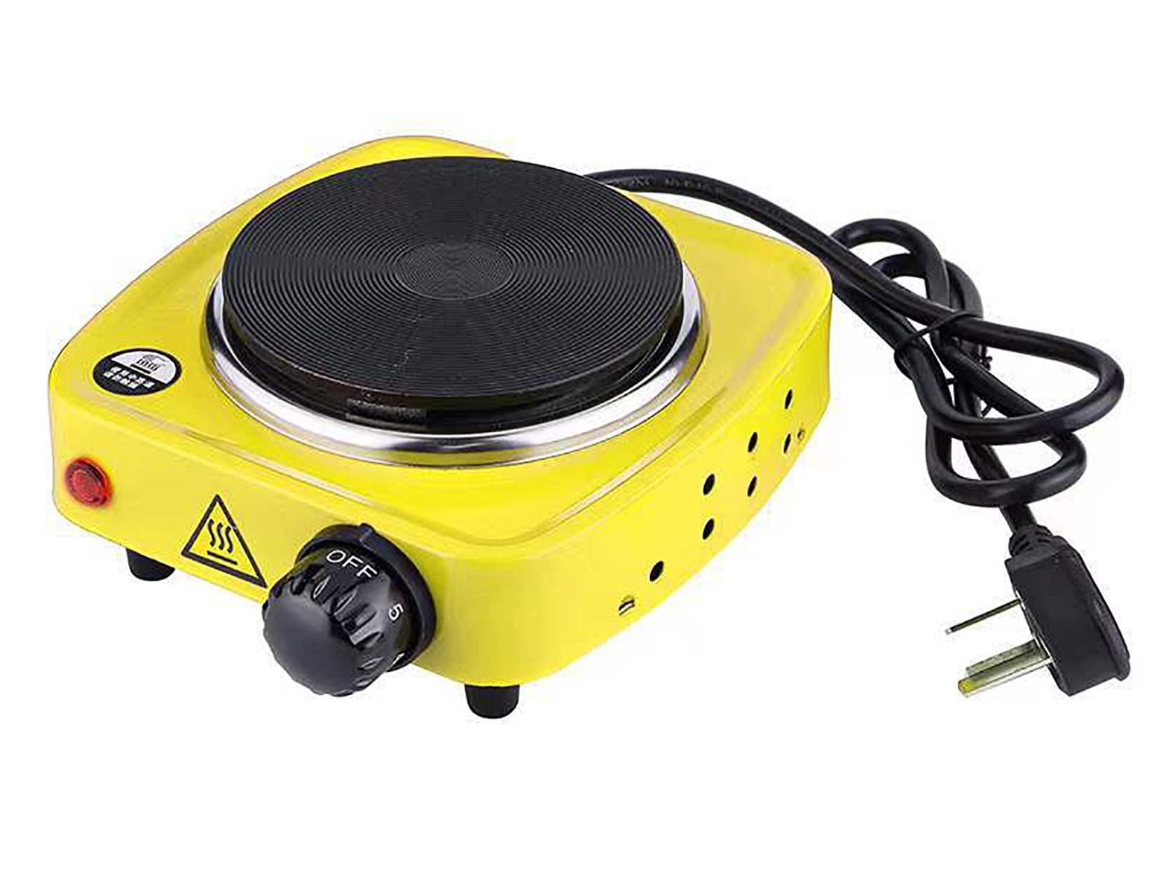 Home Electrothermal Furnace 500W Electricity Heating Tea Stove Mini Tea Maker Coffee Heating Furnace (Yellow)