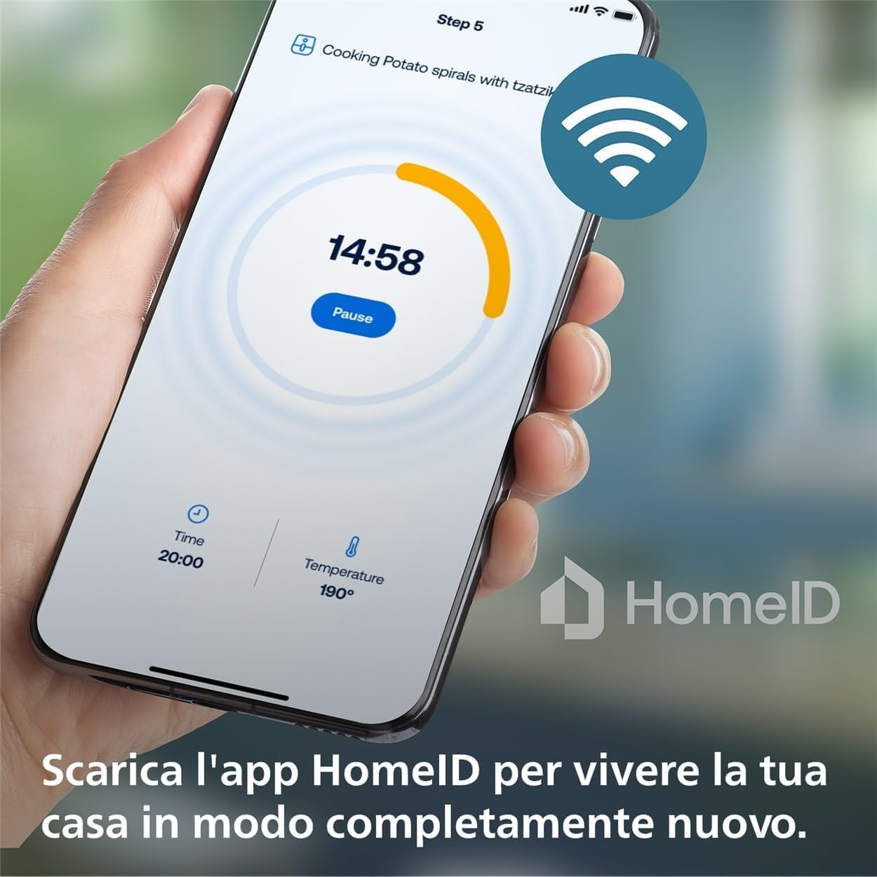 Philips Serie 5000 Airfryer XXL Connessa – 16 Funzioni di Cottura, Fino al 90% di Grassi in Meno, Compatibile con App e Alexa, Capacità 7.2L, Facile da Pulire, Ricette Salutari (HD9285/90)