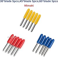 Vista 3 de 15 unids cuchillas de repuesto para mimaki cortador trazador vinilo 30 grados 45 grados 60 grados corte plotter cuchillas