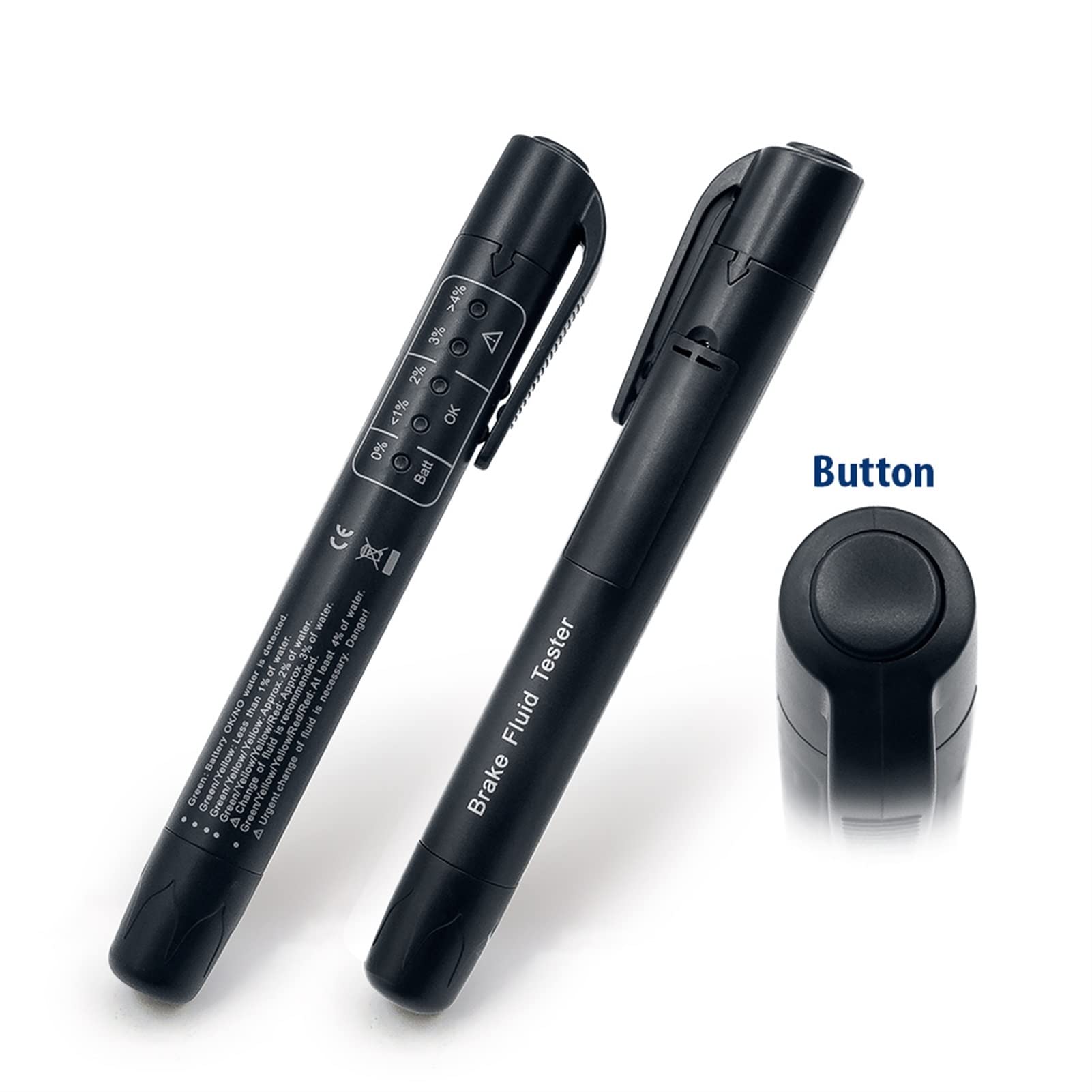 Tester baterii, Tester płynu hamulcowego samochodu dla dot3 / Dot4. Bateria ciekła cyfrowa testowanie 5led. Wskaźnik Wilgotność Woda
