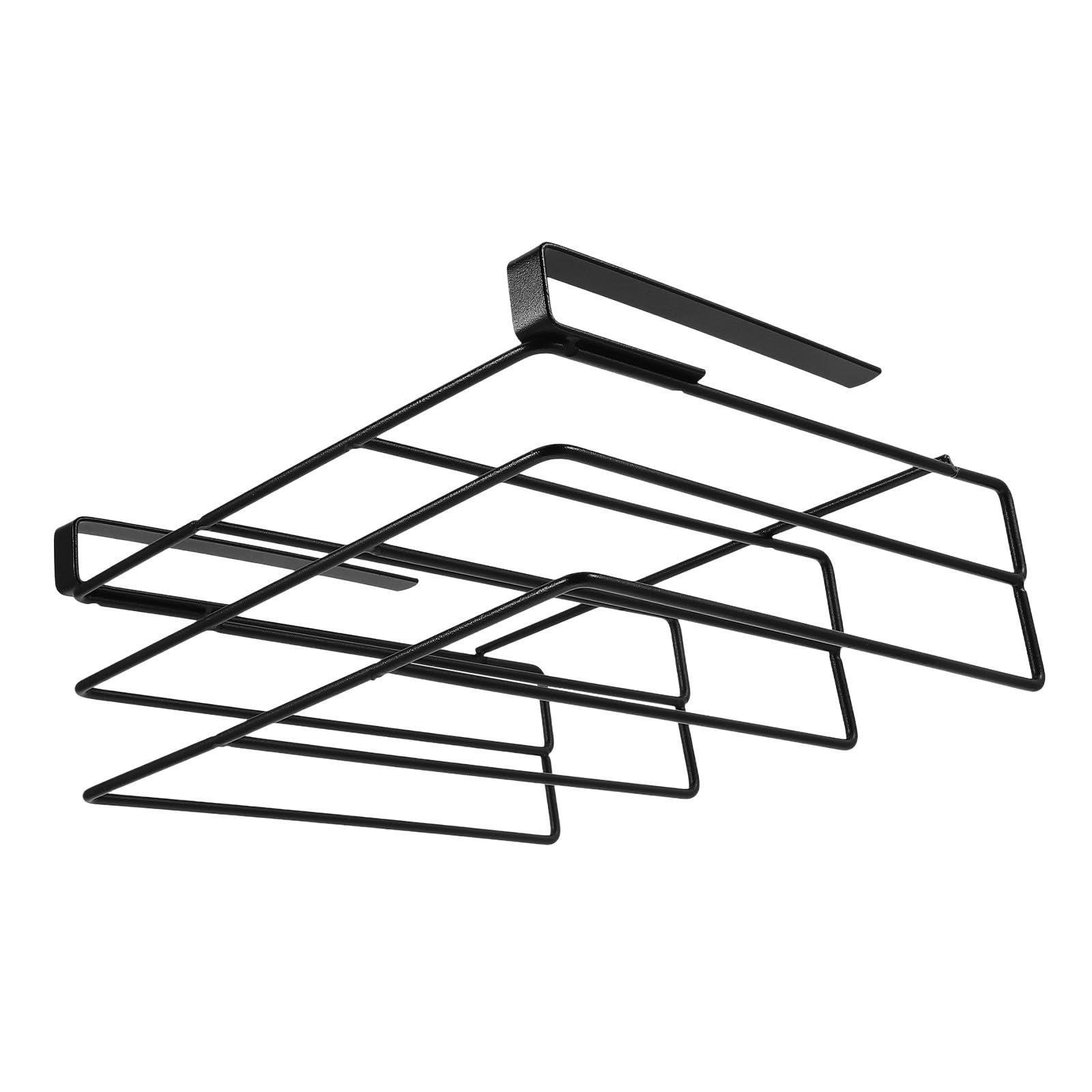 Organizador de tablas de cortar para cocina: soporte inoxidable negro de doble capa