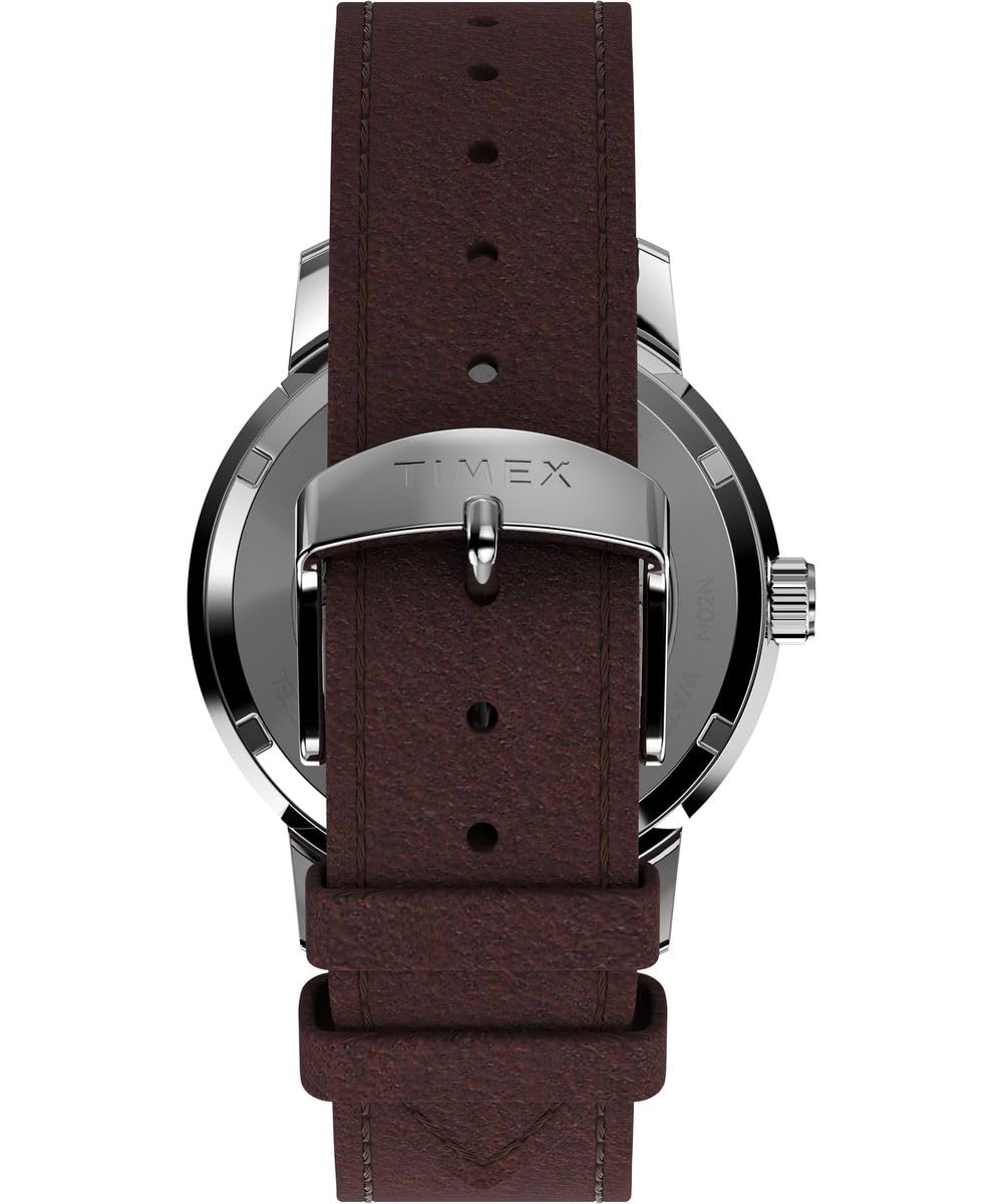Timex Men's Analogue Automatic Watch with a Leather Strap Marlin Automatic