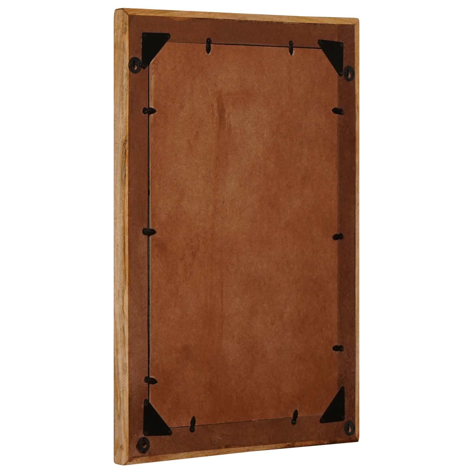 Espejo de pared marrón 70 x 50 x 3 cm de vidrio espejo plano