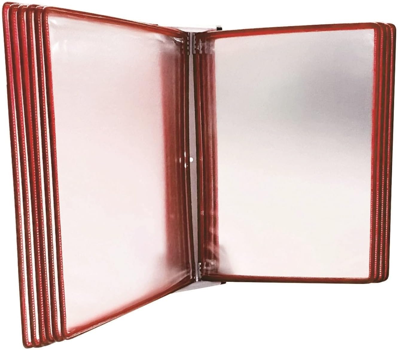 noxozoqm Desktop/Wall Reference With 10 Panels Easy-Load Pockets,Flip File Rack, For Display A4 Documents.(Color:E)