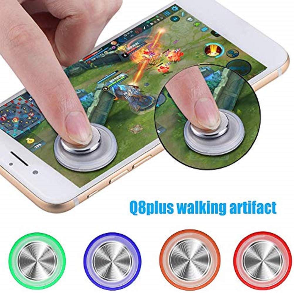 Q8plus Joystick Touch Screen per Telefono Cellulare e Tablet - Controller di Gioco Universale Con Pulsanti in Metallo, Joypad Portatile, Ventosa Gamepad