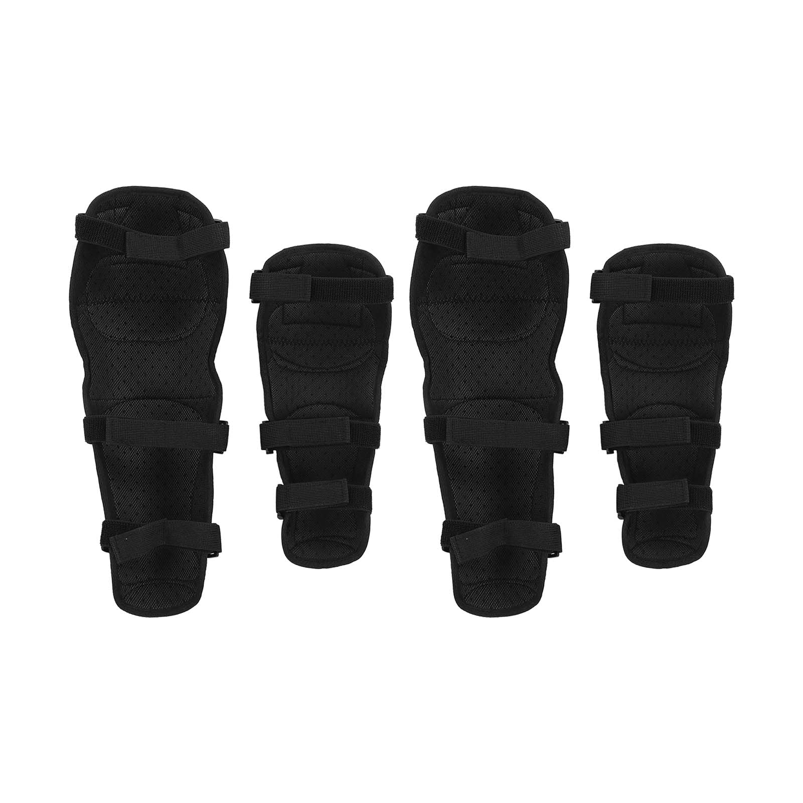 Tissting 4 Piezas Rodilleras y Coderas para Motocicleta – Protectores Antideslizantes de EVA y Acero para Motocross, Ciclismo, ATV, MTB y Patinaje