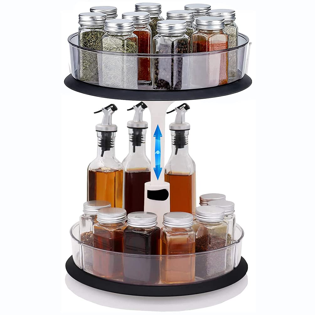 Buy 2Tier Lazy Susan Turntable and Height Adjustable Organizer