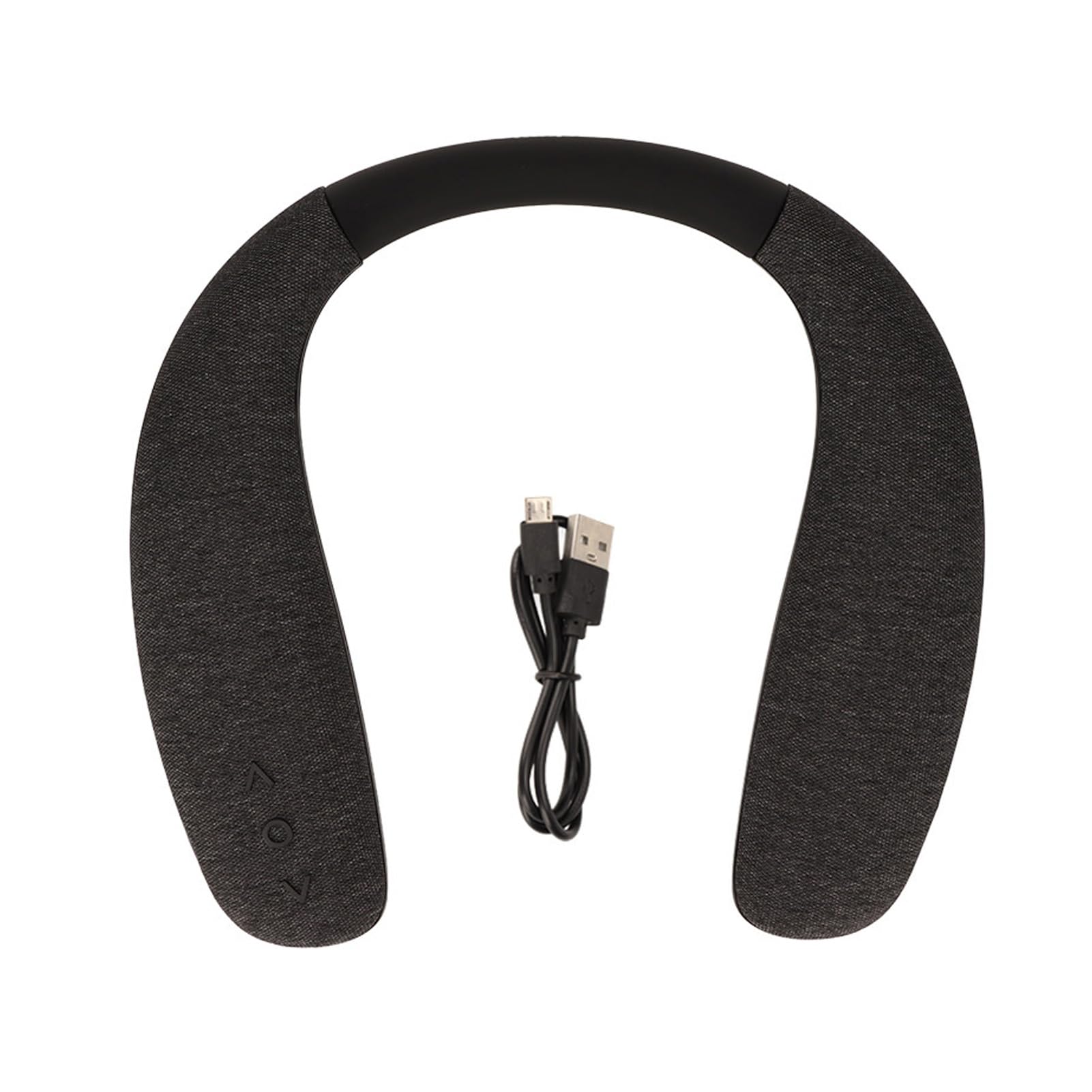 Altoparlante Wireless con Archetto da Collo, Altoparlante Stereo Indossabile a Mani Libere per Viaggi Sportivi, Portatile da Corsa, (BLACK)
