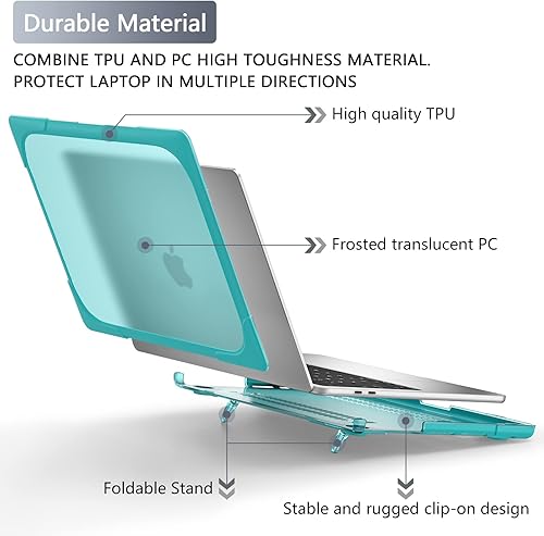 Miniatura 23 de Batianda Funda para MacBook Air de 13 pulgadas 2020 2019 2021 modelo A2337 M1 A2179 A1932 con Touch ID, carcasa rígida resistente a prueba de golpes