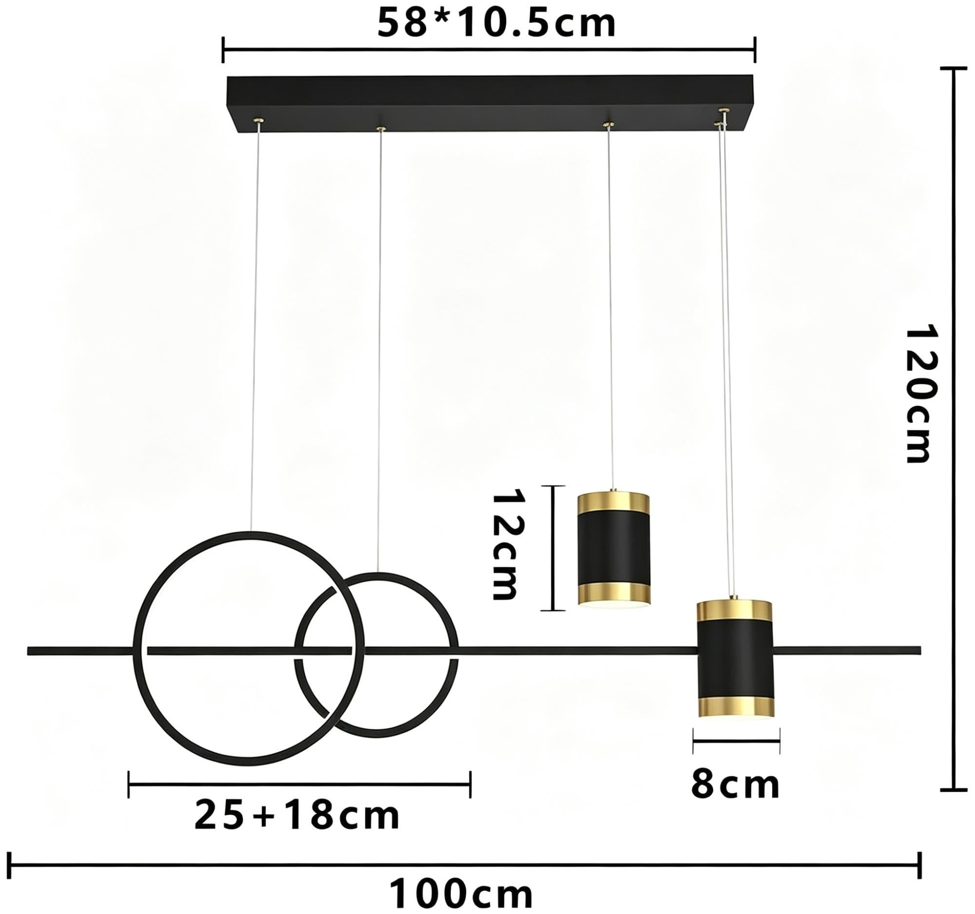 Suspension LED Moderne pour Table à Manger