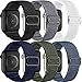 Lerobo 6 Pack Stretchy Braided Bands Compatible for Apple Watch Band 44mm 45mm 42mm 49mm Men Women,Elastic Nylon Solo Loop Sport Strap Wristbands for Apple Watch Ultra iWatch Series 8 7 6 5 4 3 2 1 SE