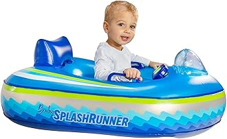 PoolCandy Motorized Baby Pool Float with Remote | Safe Toddler Inflatable Boat | Ages 1–4 | Propeller Guard & 60-Day Warranty