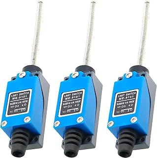 DKARDU 3 pcs ME-9101 Flexible Coil Spring Rod Momentary Limit Switch ME-8167 1NC+1NO Limit Switch for CNC Mill 3D Printer Door Switch